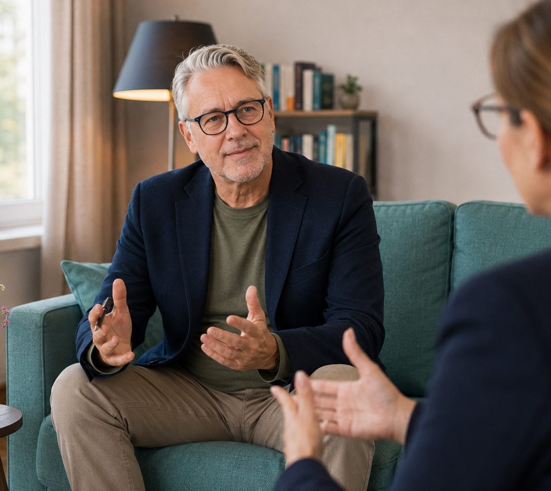 Jörg Fidorra im Executive Coaching und Sparring mit einer Klientin